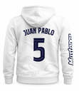 Mustangs hoodie White zip espalda.png